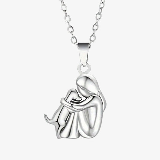 Silver Dog Necklace