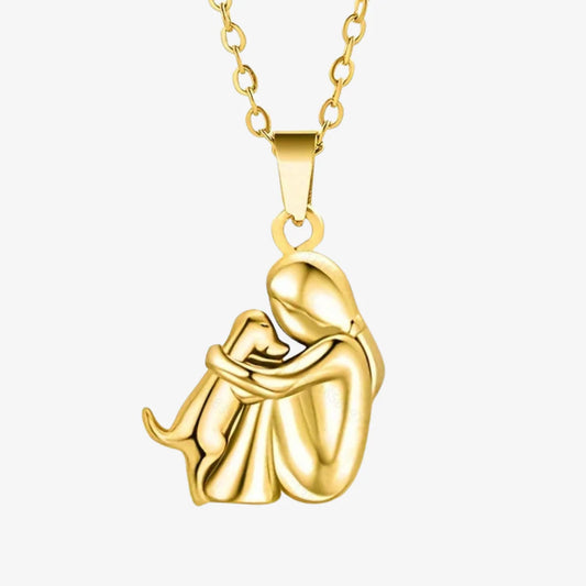 Gold Dog Necklace